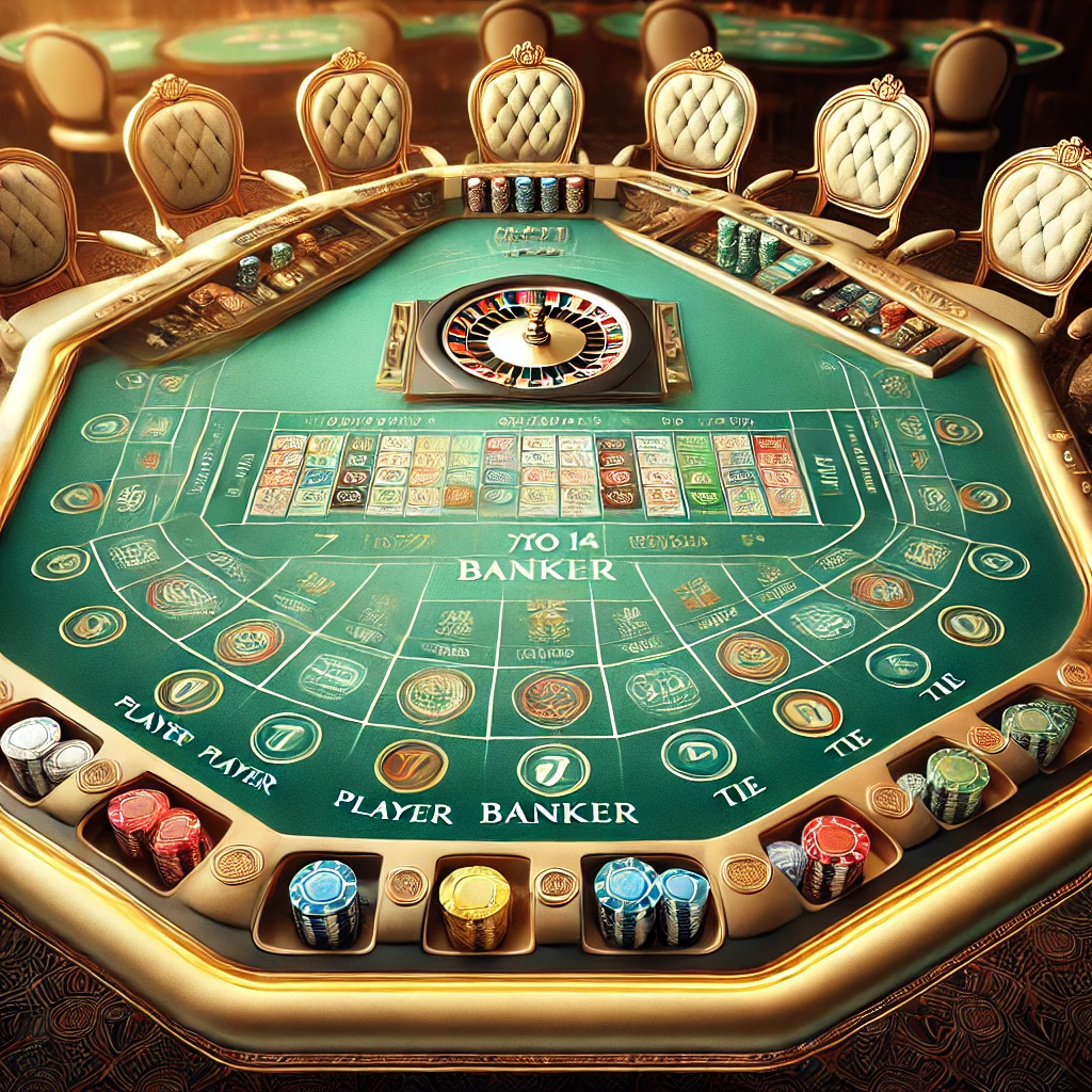 百家樂牌桌佈局、投注區與遊戲規則解析