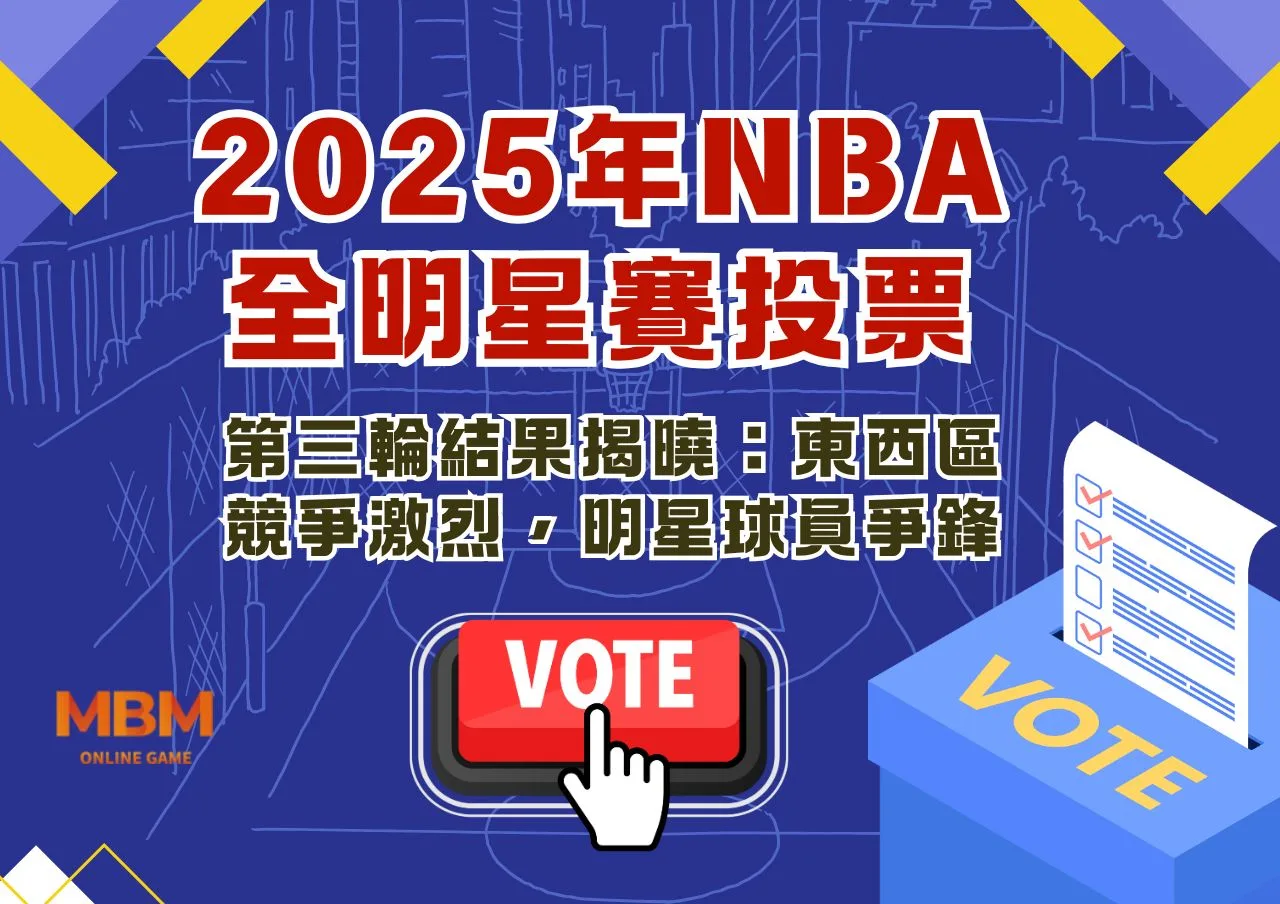 2025年NBA全明星賽投票第三輪結果揭曉：東西區競爭激烈，明星球員爭鋒